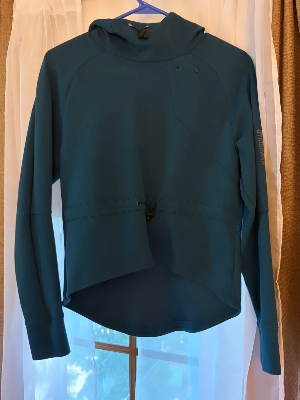 Gymshark Teal Hooded Performance Pullover